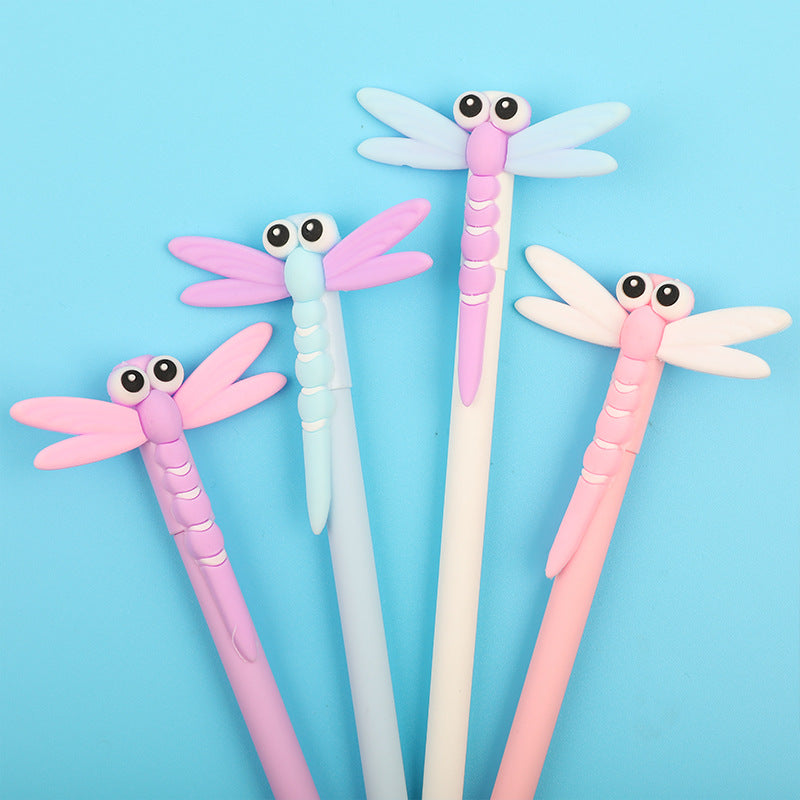 Bolígrafo de gel de libélula de silicona al por mayor